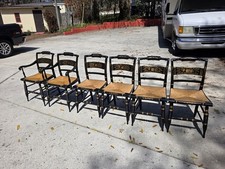 Antique signed Hitchcock chairs. Set of 6