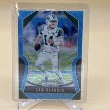 2019 Panini Prizm Blue Wave Prizms Parallel #28 SAM DARNOLD New York Jets /199