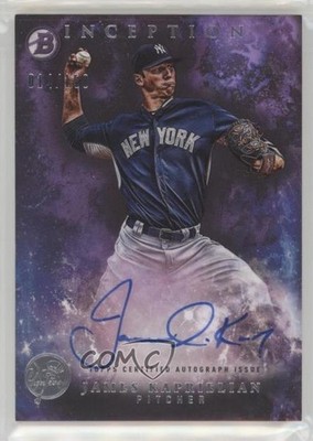 2016 Bowman Inception Prospect Purple 14/150 James Kaprielian #PA-JK Auto s3g
