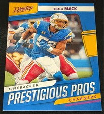 Khalil Mack 19/25 2024 Prestige Prestigious Pros Xtra Points Red NFL LA Chargers