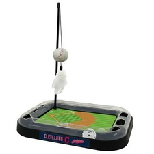 Pets First Cleveland Indians CAT Mat Toy with Catnip Cat Toy 5-in-1 Kitty Toy