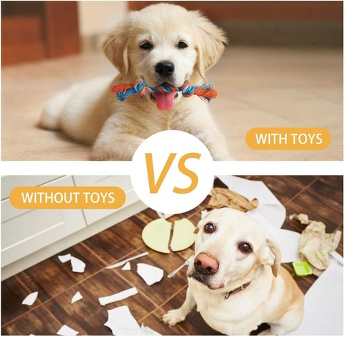 Toozey 7 Pack Small Dog Toys, Puppy Teething Durable 7 Pack, multicolor - Picture 5 of 8