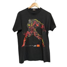 Vintage 1990s Sabertooth Shirt Marvel Comic Images Medium