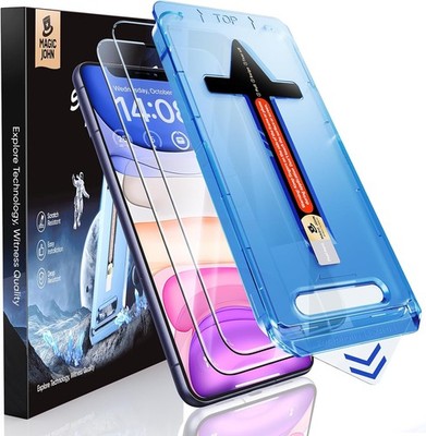 Bildschirmschutzfolie iPhone 11 XR 9H HD klar blasenfrei einfach Montage