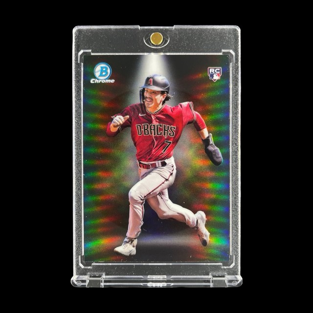 CORBIN CARROLL ROOKIE BLACK SPOTLIGHT REFRACTOR 2023 Topps Chrome - Diamondbacks