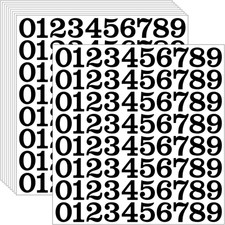 800 Pcs 1 Inch Number Stickers Self-Adhesive 0-9 Labels for Organizing
