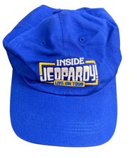 Jeopardy Hat Blue Strap back Embroidered Live On Tour Cotton