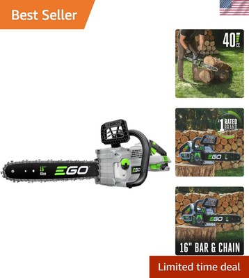 Versatile 16  Chainsaw - Electric Battery Powered, Ideal for All Cutting Needs
