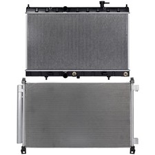 For Nissan Rogue 2014-2019 Aluminum Radiator & AC Condenser Assembly