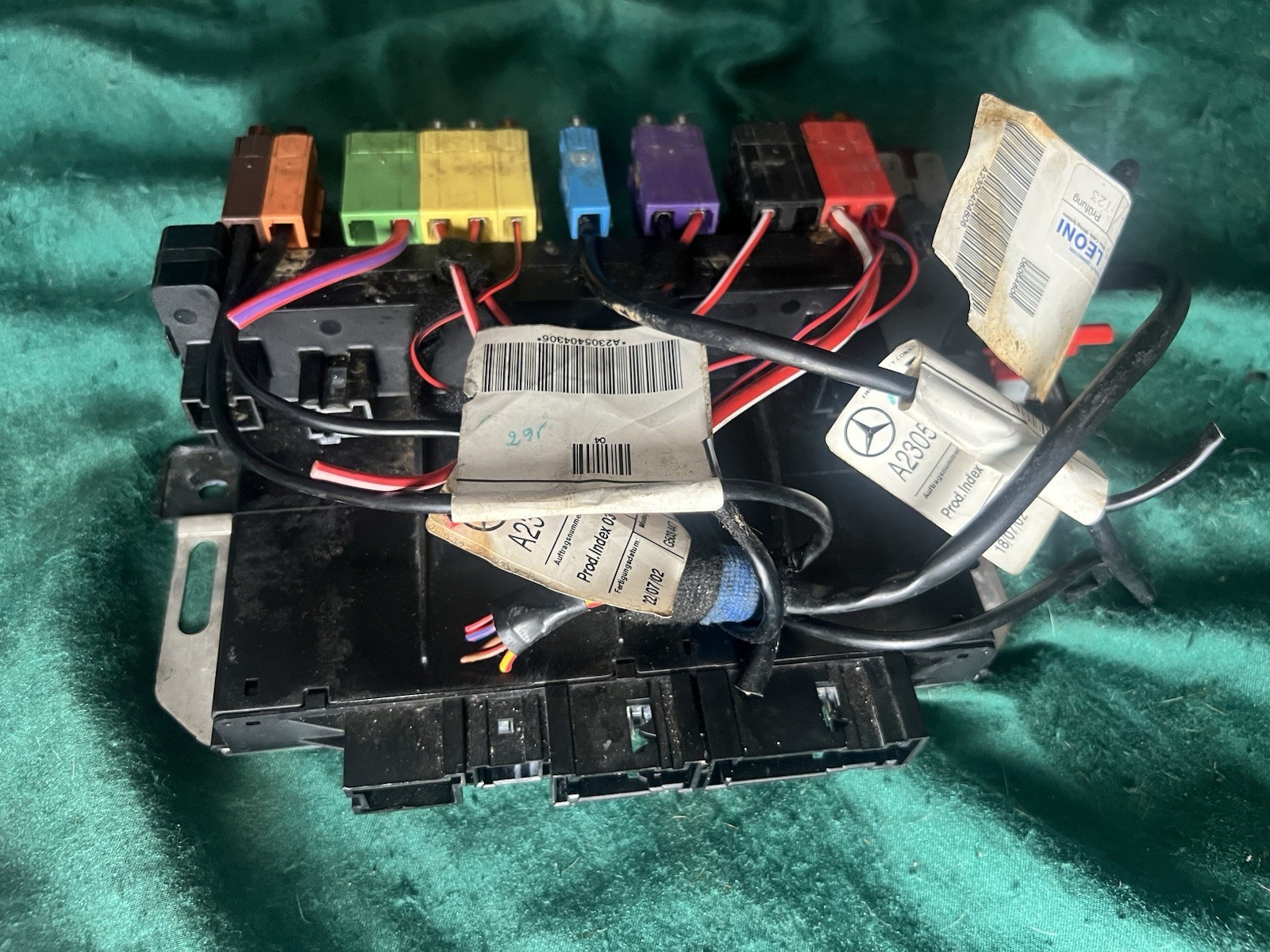 03-12 Mercedes R230 SL500 SL55 AMG SL550 Rear SAM Fuse Box Relay Module OEM !