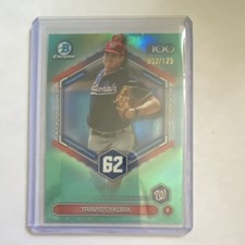 Topps Bowman Scouts Top 100 Chrome Aqua Refractor /125 Travis Sykora #BTP-97 Na…