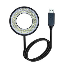NEW Microscope 72 LED Ring Light USB 5V Adjustable Focus Dimmer Illuminator Lamp