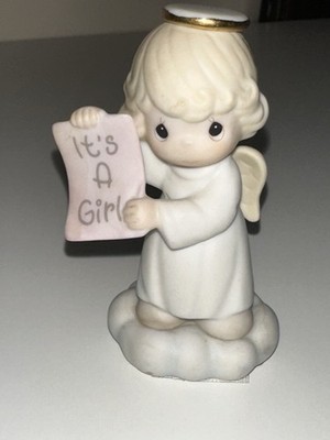 Precious Moments ''Growing In Grace - It's a Girl'' Angel Figurine #136204