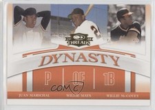 2008 Donruss Threads Dynasty Juan Marichal Willie Mays McCovey #D-3 HOF 2k3