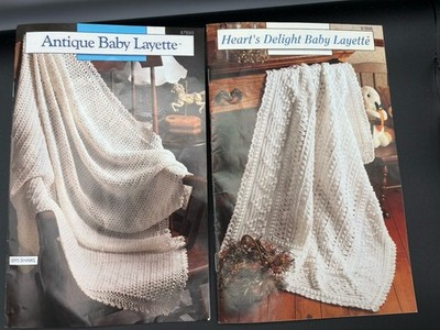 Baby Layette 2Crochet Pattern Booklets Annie s Attic Antique Hearts Delight 1989