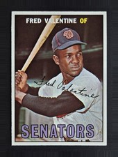 1967 Topps #64 Fred Valentine - Washington Senators  EX-NM
