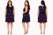 Banana Republic Navy Floral Dress Size 12 Sleeveless With Pockets