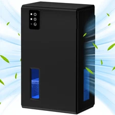 NINESKY DEHUMIDIFIER FOR HOME 95 OZ WATER TANK 800 SQ.FT - ALL BLACK