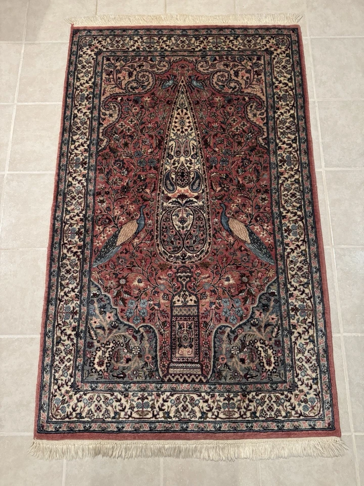 东方地毯-二手小地毯-传统设计-状况完好 — 第 2/4 张图片