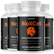 BioXCell Tablets Support Male Performance Supplement - 4 Bottles 