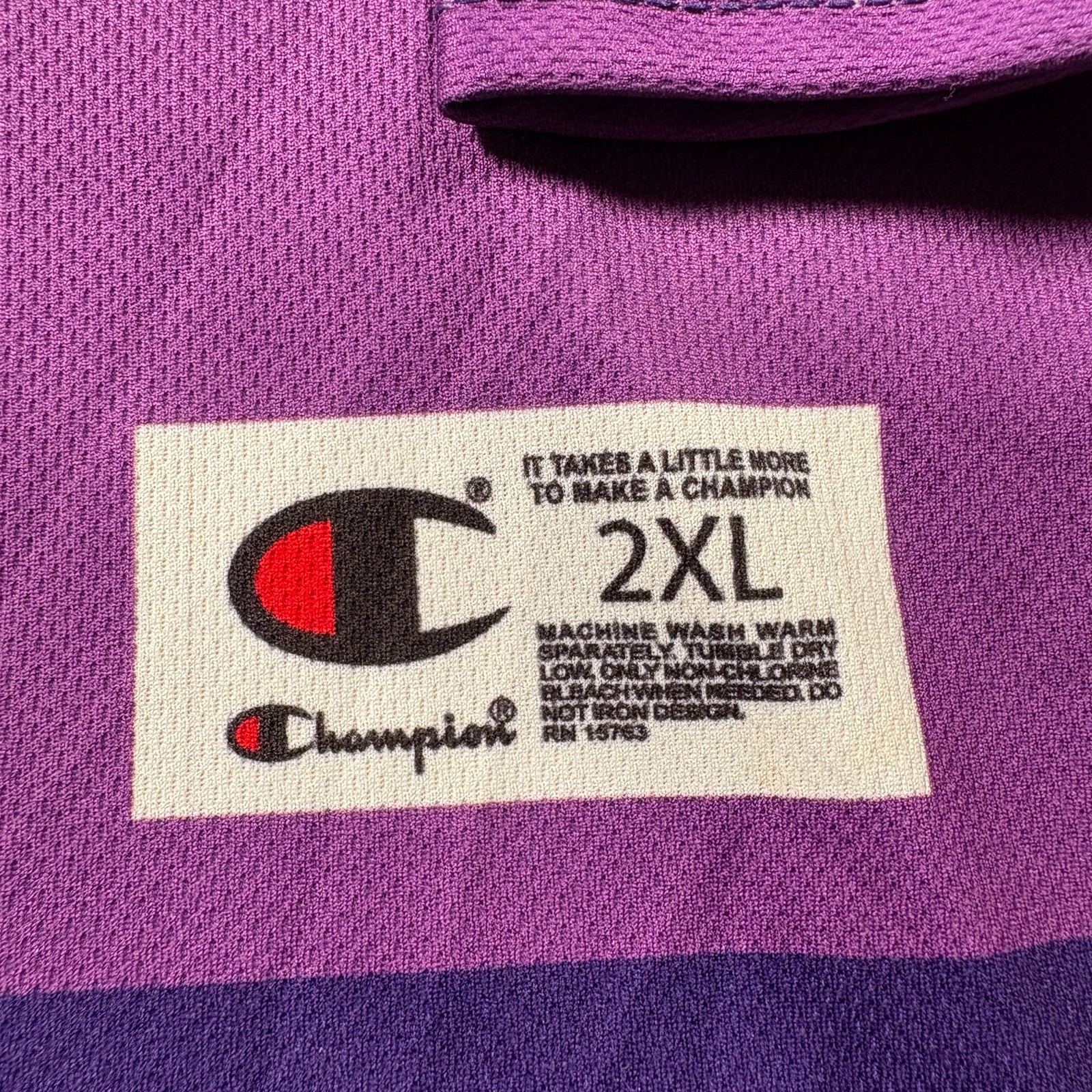 Vintage Champion Jersey Mens 2XL Purple Only Built 4 Cuban Linx #94 Raekwon Rap image 2