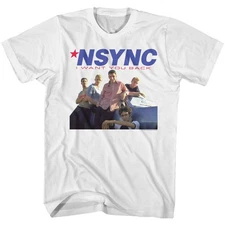 NSYNC I Want You Back White Pop Music Boy Band Shirt