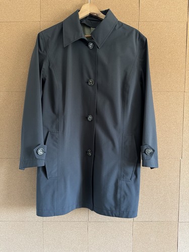Fuchs Schmitt Trench Coat Size 14 Navy Goretex Waterproof Smart Lightweight - Picture 11 of 12