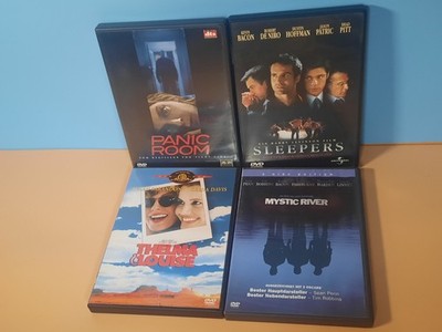 DVD Bundle 4 Filme Crime Drama: Panic Room Mystic River Sleepers Thelma & Louise