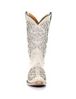 Corral Western Boots Girls Glitter Inlay 1.5 Child White T0021 CLEARANCE — photo 3