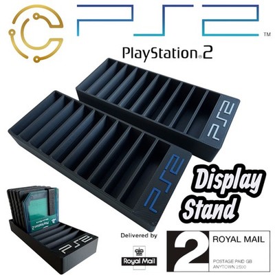 PS2 Memory Card Display Ständer Aufbewahrungskoffer für 10x offizielle und inoffizielle Karten