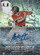Adrian Del Castillo 2021 Prizm draft picks university of miami hurricanes RC hot