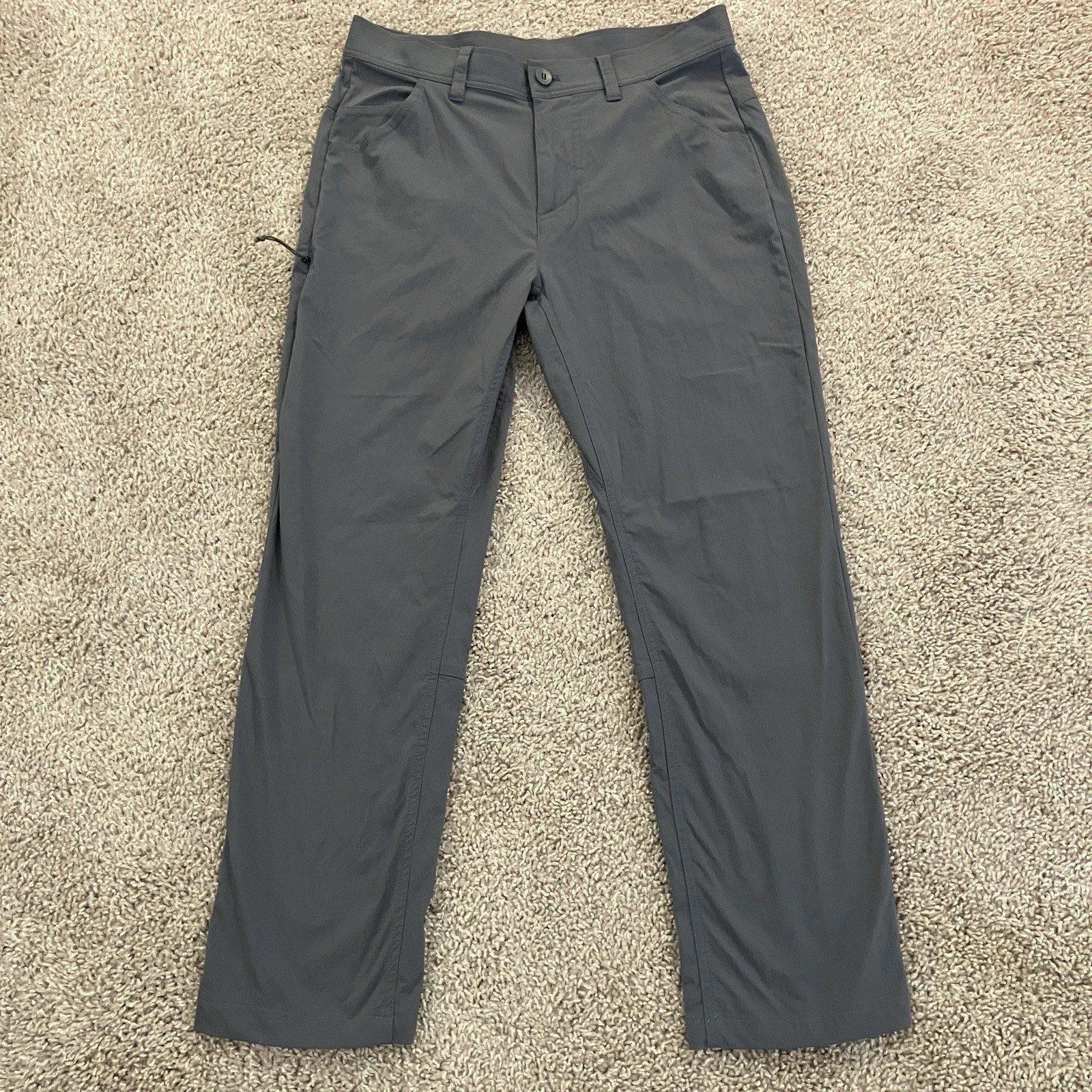 Free Fly Topogrid Ripstop Pants Outdoor Nylon Spandex Gray Men’s Size 30x30