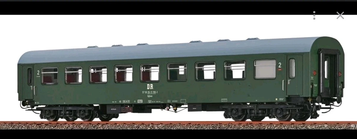BRAWA 51322 H0 Reko Personenwagen Bghwe Grün Graues Dach DR Ep.IV Neuware