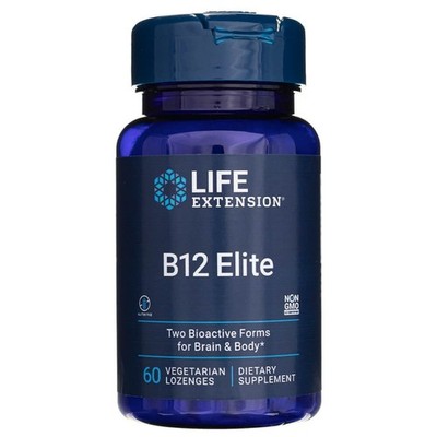 Life Extension B12 Elite 60 vegetarische Lutschtabletten Gehirn Körper