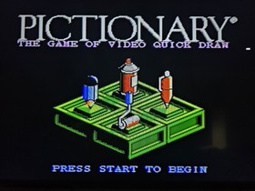 Pictionary (Nintendo Entertainment System, NES, 1990) Game Cartridge Only Tested
