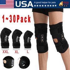 Hinged Knee Brace Compression Sleeve Joint Support Open Patella Stabilizer Wrap