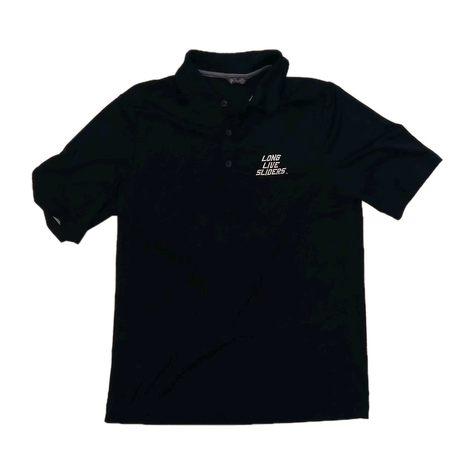 Polo White Castle Hamburgers Manager Talla S. Negro, Estilo "Dry Fit" 3 Botones  Foto 2 de 3