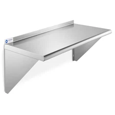 NSF Stainless Steel 14" x 24" Wall Shelf Commercial Kitchen Restaurant Shelving