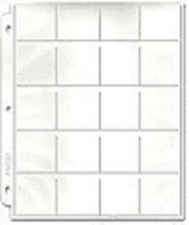 20 - 20 POCKET COIN COLLECTOR PAGES ARCHIVAL SAFE BRAND NEW TOP LOAD
