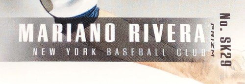 2013 Select Mariano Rivera “SKILLS” /25 GOLD PRIZM SSP No. SK29 (25/25) BOOKEND! - Picture 15 of 22