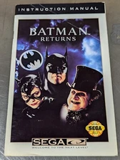 Authentic Batman Returns Sega CD Instruction Manual *ONLY* No Game or Box