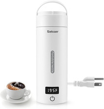 Travel Electric Tea Kettle - Portable Mini Hot Water Boiler with Auto Shut-Off