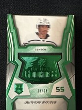 2021-22 Upper Deck SPx Finite Rookies Green Spectrum Quinton Byfield /15