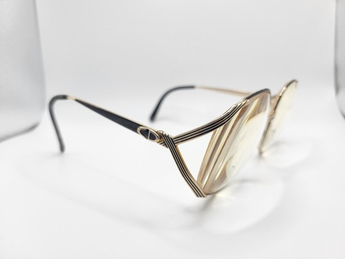 Vintage Christian Dior 2387 Austria Gold Round Eyeglasses FRAMES ONLY 55-16-120 - Picture 15 of 17