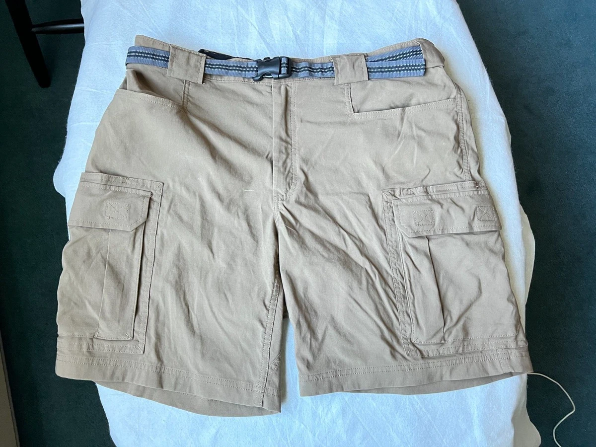 Duluth Trading Co Cargo Shorts Men s XL Khaki Hiking Nylon eBay