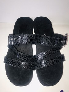 black snake sandals