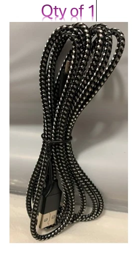 Nylon Braided USB Cable Type-A to Type-C 3A Fast Charging 6FT - Qty Discounts - Image 2 of 4