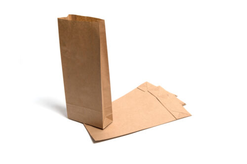10 x sacs en papier marron Kraft Block/fête/nourriture/mariage/poule/sacs sucrés - Photo 1/1