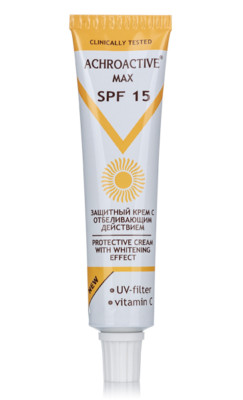 Achromin Sonnenschutz Creme Bräunungsflecken Altersflecken Pigmentflecken SPF 15
