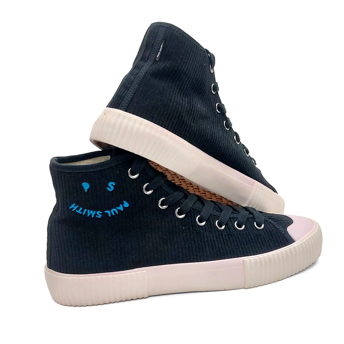 Paul Smith Kibby Black Cotton Corduroy High-top Sneakers